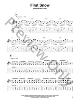 First Snow Guitar and Fretted sheet music cover